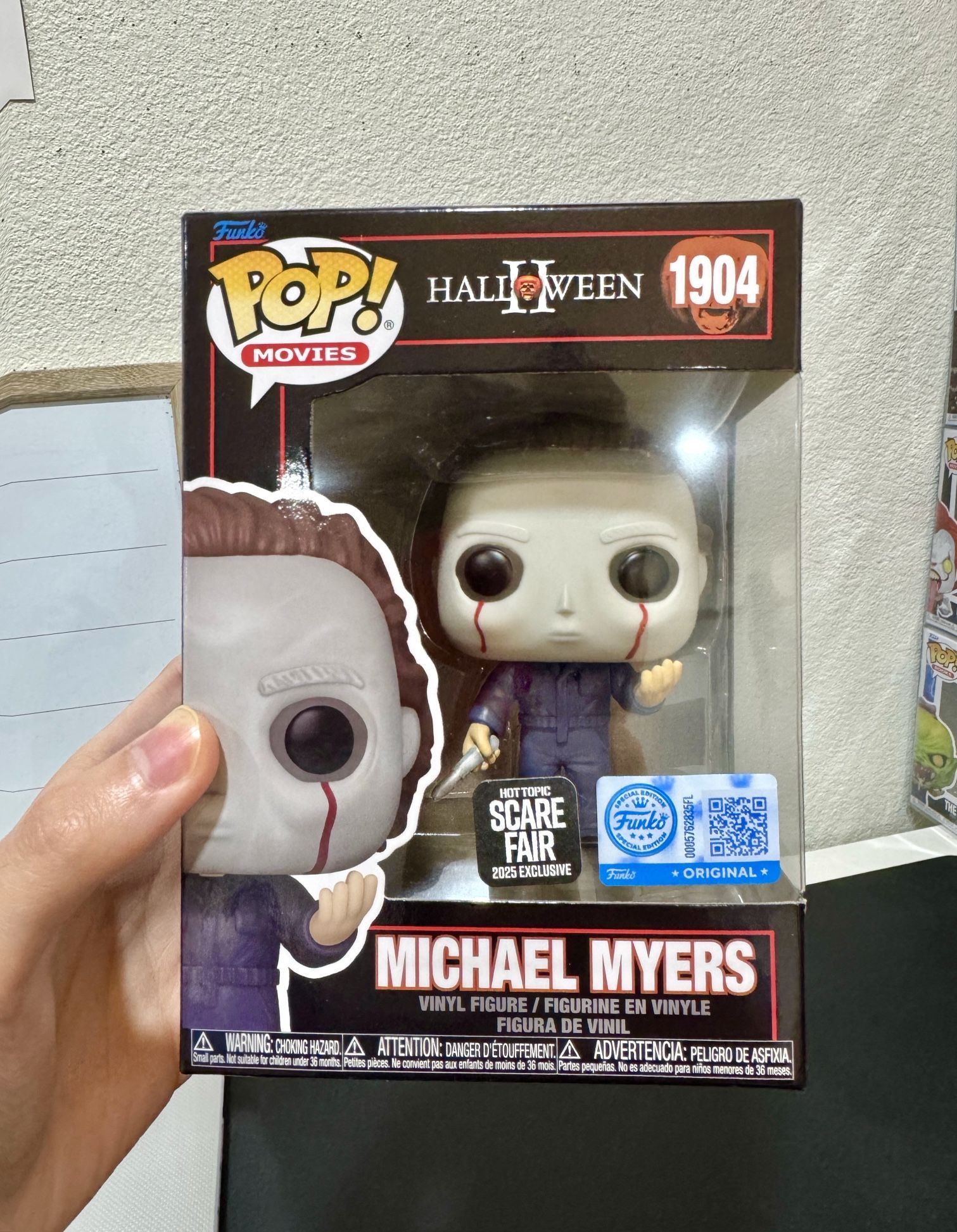 #1904 Halloween II: Michael Myers bleeding eyes Funko Pop horror (Hot Topic Scare Fair exclusive) NEW!! 