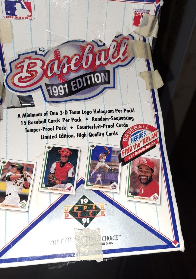 UpperDeck 1991 Edition Baseball Cards .