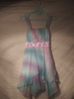 Extremely me girl's dress purple &blue 10/12