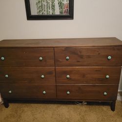 Stained Ikea Dresser / Hobby Lobby Knobs