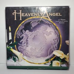 Heavenly Angel Crystal Platter 15"
