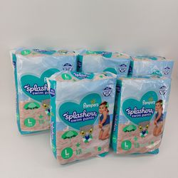 Pampers Splashers Large Set Of 5 Packages