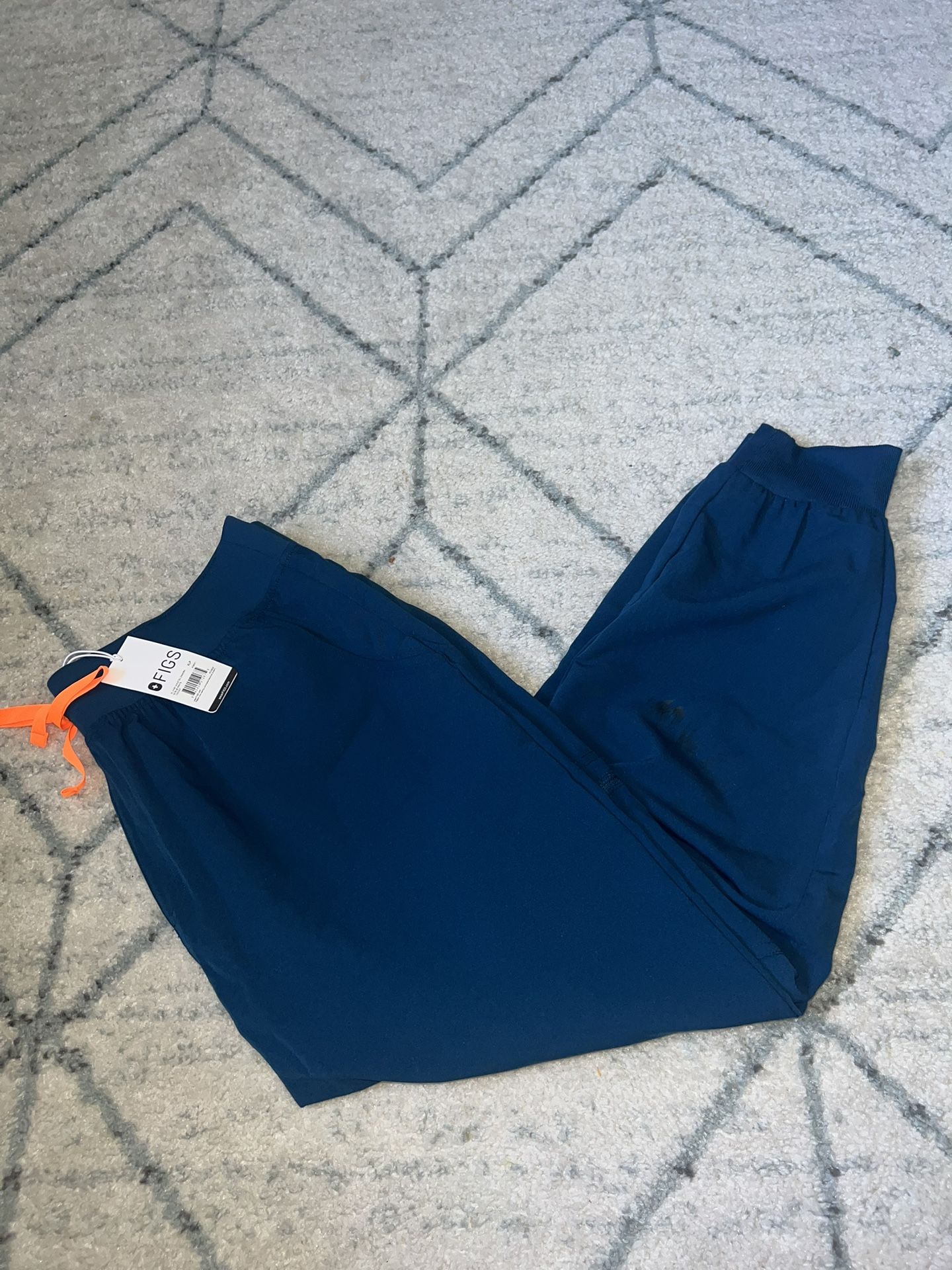 FIGS NWT Deep Reef XL Petite XL/P High Waisted Zamora Jogger Scrub Pants READ