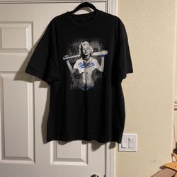 Size,2XL. Vintage Marilyn Monroe Dodgers T-shirt.