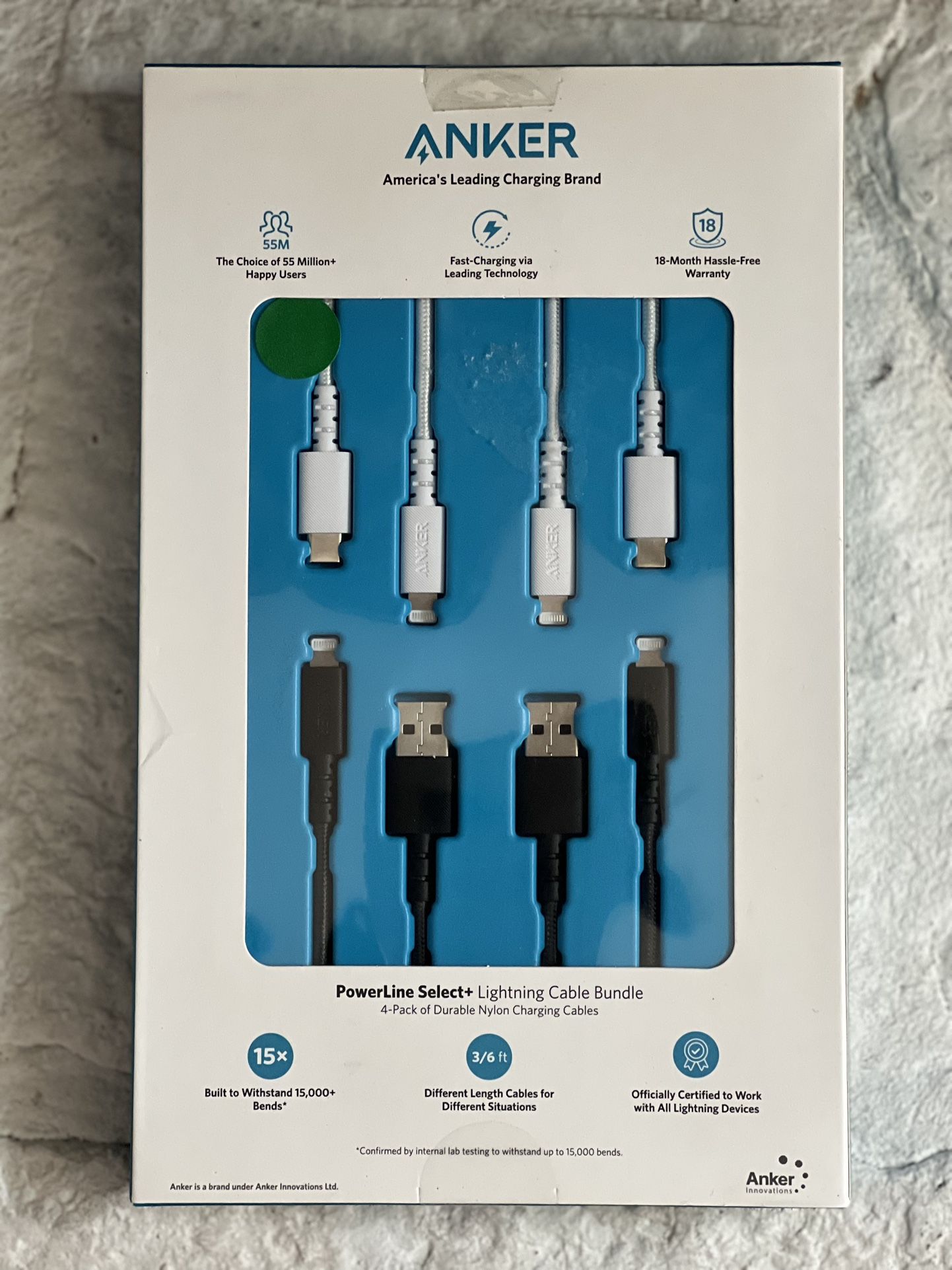 Anker iPhone Lightening Fast Charging Cables
