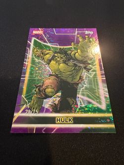 2026 Topps Marvel Neon Hulk Purple /75