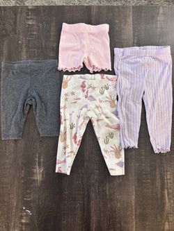 Baby Girl Leggings and Shorts Bundle
