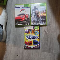 XBOX 360 FM 4 AND BATTLEFIELD 4 AND ONCE UPAN A MONSTER