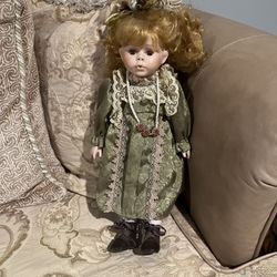 Beautiful Vintage Porcelain Doll