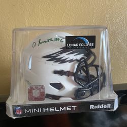 Devante Smith Philadelphia Eagles Mini Autographed Helmet