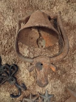 LongHorn dinner bell made in Mexico vintage
