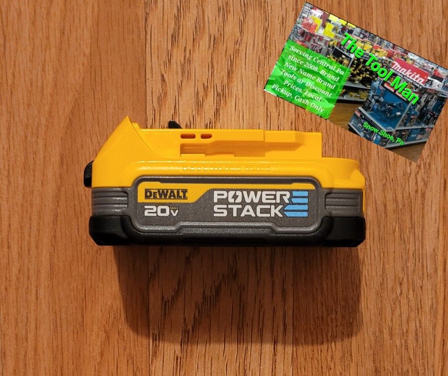 New Dewalt 20v 1.7ah PowerStack Battery $45 Firm Pickup Only