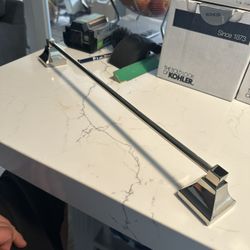Polished Nickel Towel Bar New In Box
