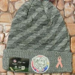 Chicago Bears New Era 2018 CRUCIAL CATCH Cuffed Knit Beanie W/Pom (NWT) EXTREMELY RARE!👀🤯Please Read Description.