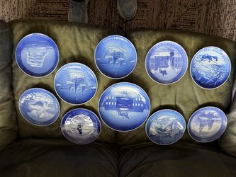 Royal Copenhagen Christmas Collector Plates Set of 10
