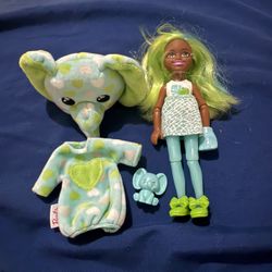 JUNGLE SERIES Barbie CHELSEA Cutie Reveal Doll ELEPHANT Costume Pet 2021