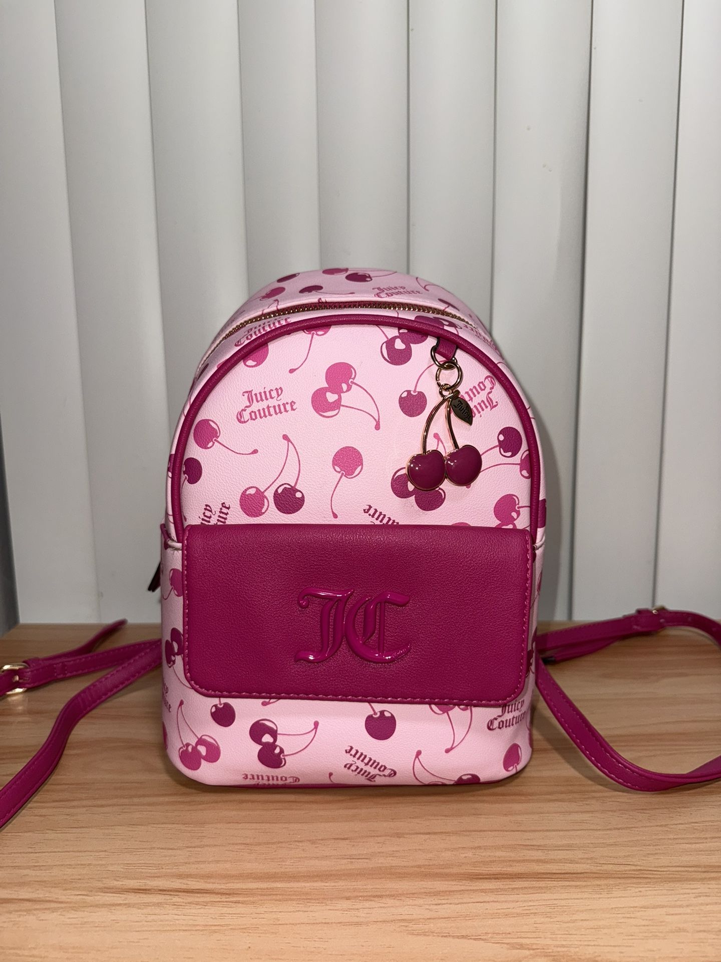 Juicy Couture Cherry On Top Pink Backpack