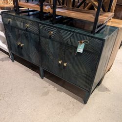 Mango Wood Two Drawer Four Door Cabinet