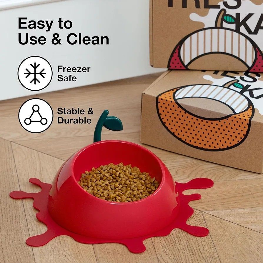 VETRESKA Cat Food Bowl Cat Bowls For Food And Water Tilted Puppy Cat Feeding Bowl Relieve Whisker Fatigue Cat Bowls Anti Vomit Wide Shallow Cat Dishes
