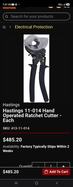 ACSR Ratchet cutters