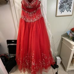 Red Tulle Dress 