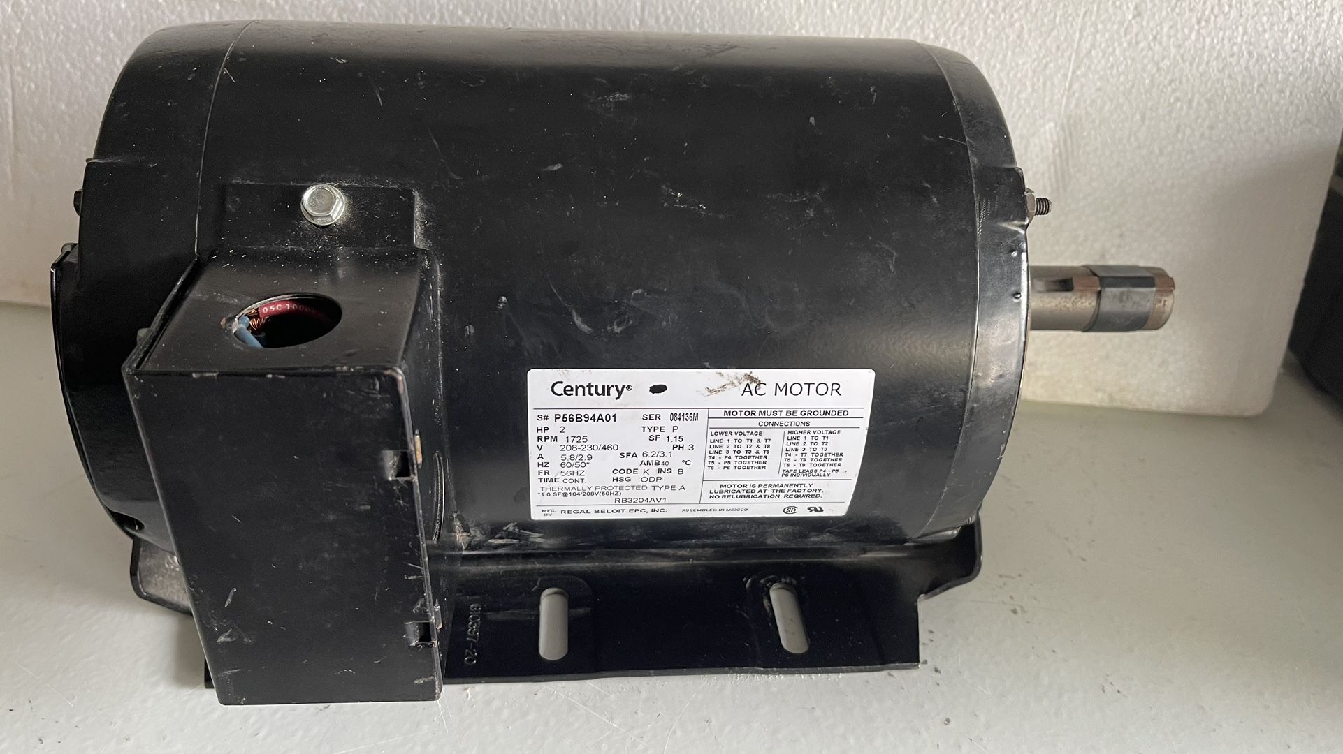 Century AC Motor - www.rajagirimanappuram.com