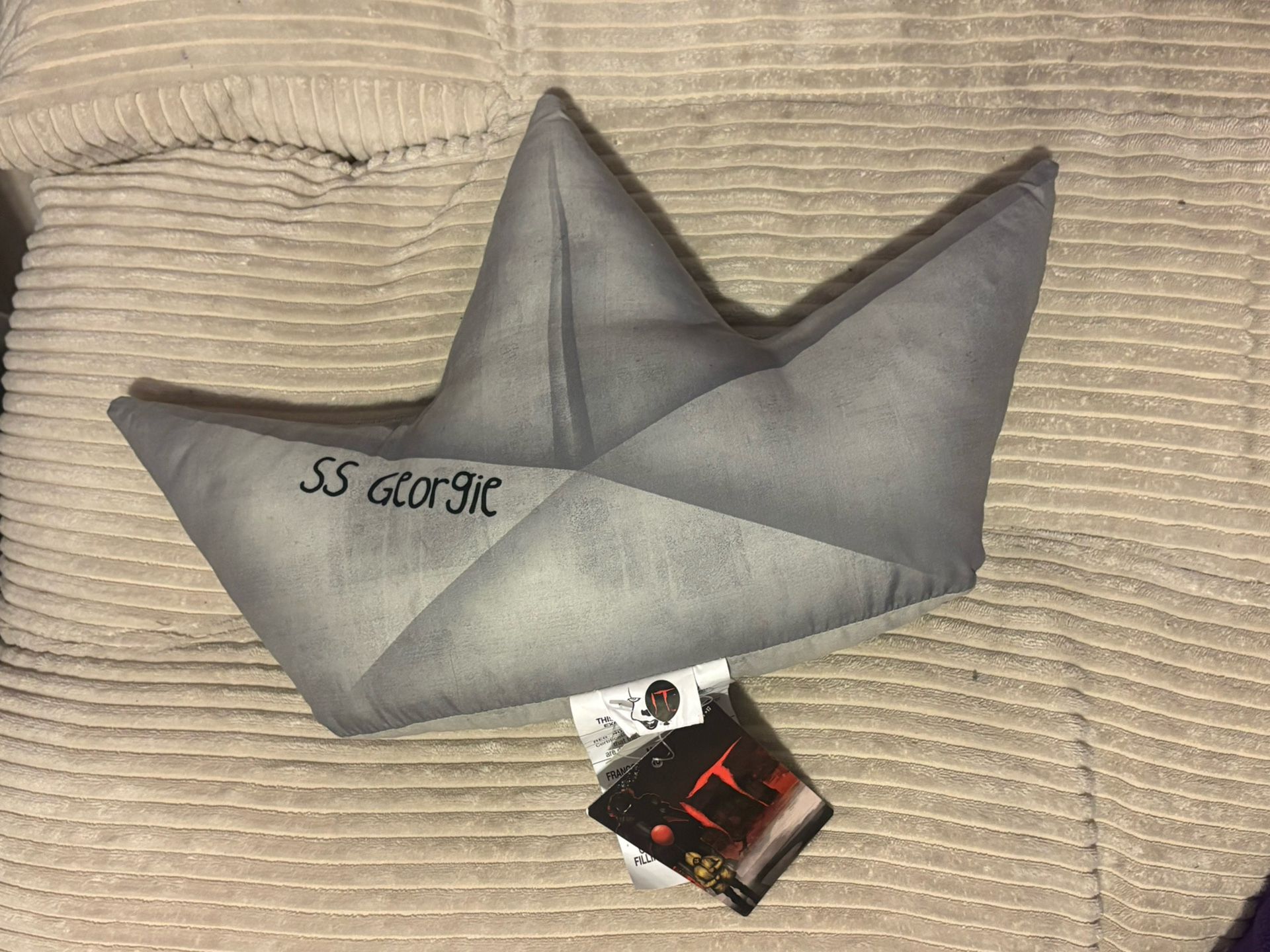 IT pillow SS Georgie paper boat plushie