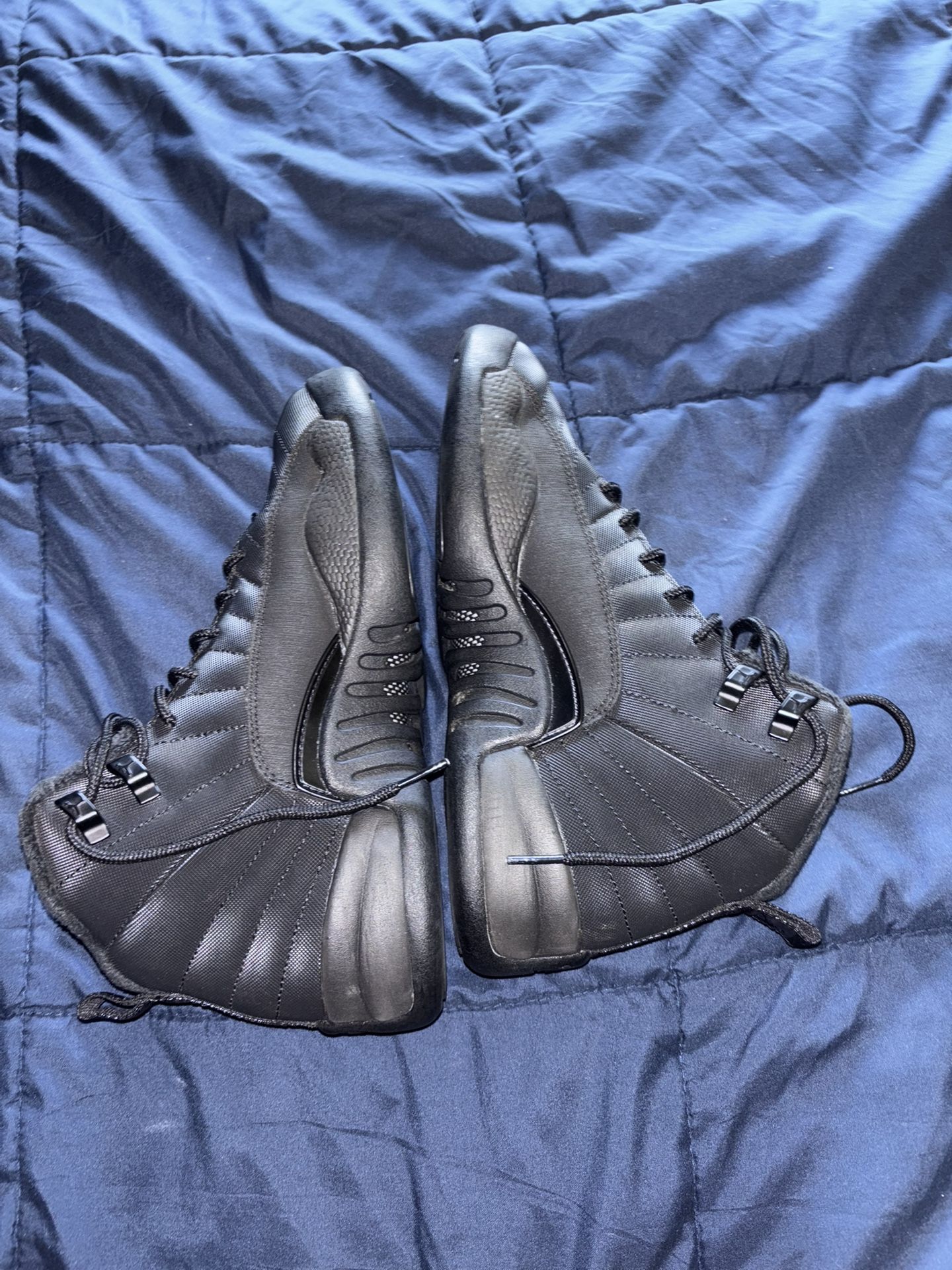 Air Jordan 12 Winterized ‘Triple Black’ GS – Size 6.5Y – New With Slight Defects