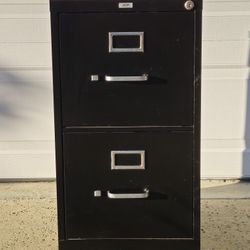 HON 510 2 Drawer File Cabinet, Black