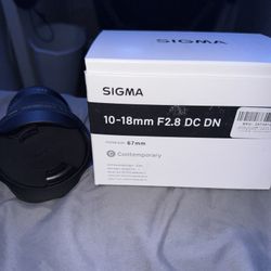 Sigma 10-18 F2.8 Sony E Mount