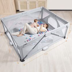 Foldable Playpen for Babies and Toddlers