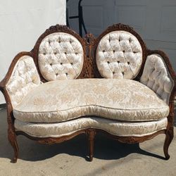 Mid Century French Victorian Style LoveSeat 