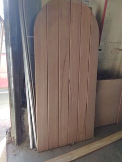 36x80 Walnut Arch Door