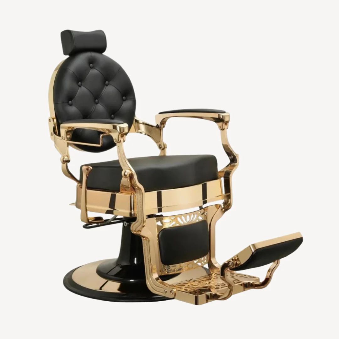 Truman Gold/Black Vintage Barber Chair