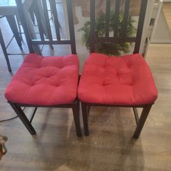 2 Black Ikea Chairs 