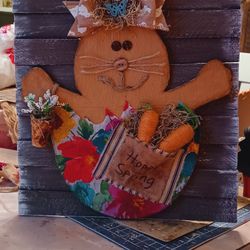 Cute Easter Sign,  15" 1/2" Inches Tall