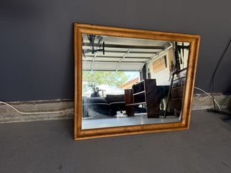 Vintage Oak Mirror