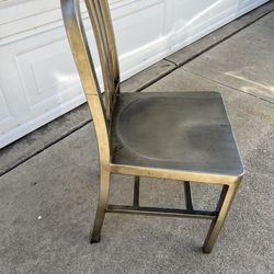 Silver Metal Chair