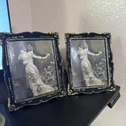 2 Black Victorian Frames