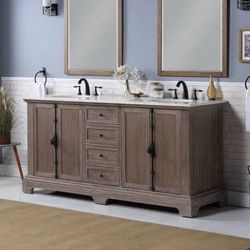 New Greyleigh Tolliver 72" Double Bathroom Vanity 1743