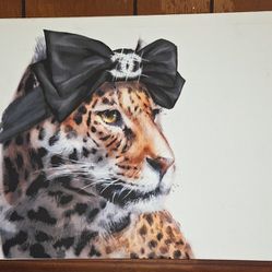 Tiger Wearing Chanel Bow