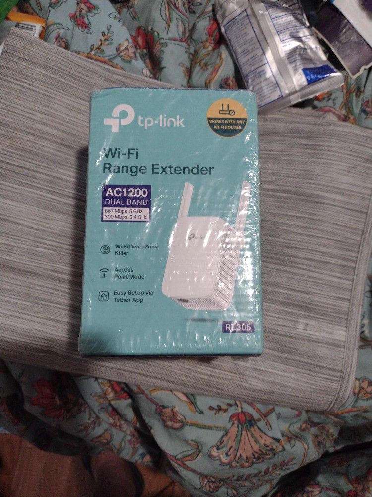 TP-Link WiFi Range Extender AC1200 Dual Band- Any Router! 