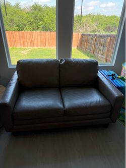 Leather sofa