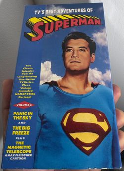 T.V.'s Best Adventures of Superman VHS 1996 Volume 3 Panic in the Sky Big Freeze