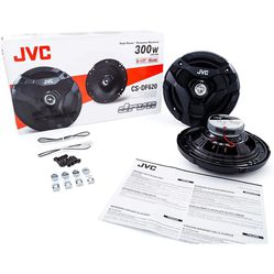 6 1/2” speakers JVC CS-DF620 300 Watts 6.5" 2-Way Coaxial Car Audio Speakers 6-1/2" 