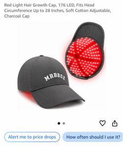 [SALE / BRAND NEW] Red Light Scalp Care Baseball Cap with 176 LEDs