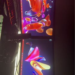 Dual Samsung Monitors 60hz 