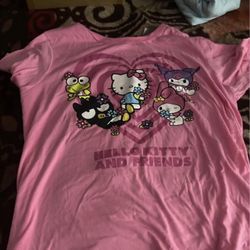 Hello Kitty And Friends Pink Shirt 