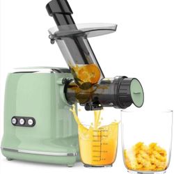 Cold Press Juicer with 95% Juice Yield & Purest Juice, Easy Cleaning & Quiet Motor Masticating Juicer Machines for Vegetables and Fruits