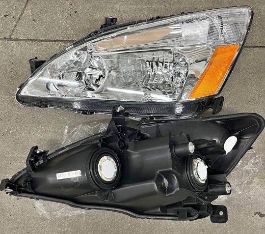 03-07 Honda Accord Chrome Headlights